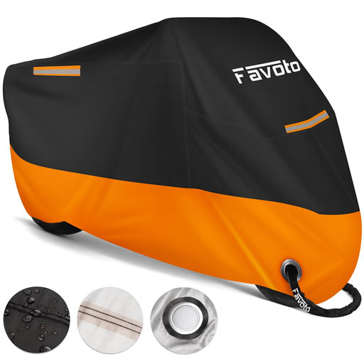 Favoto Motorrad Abdeckung orange