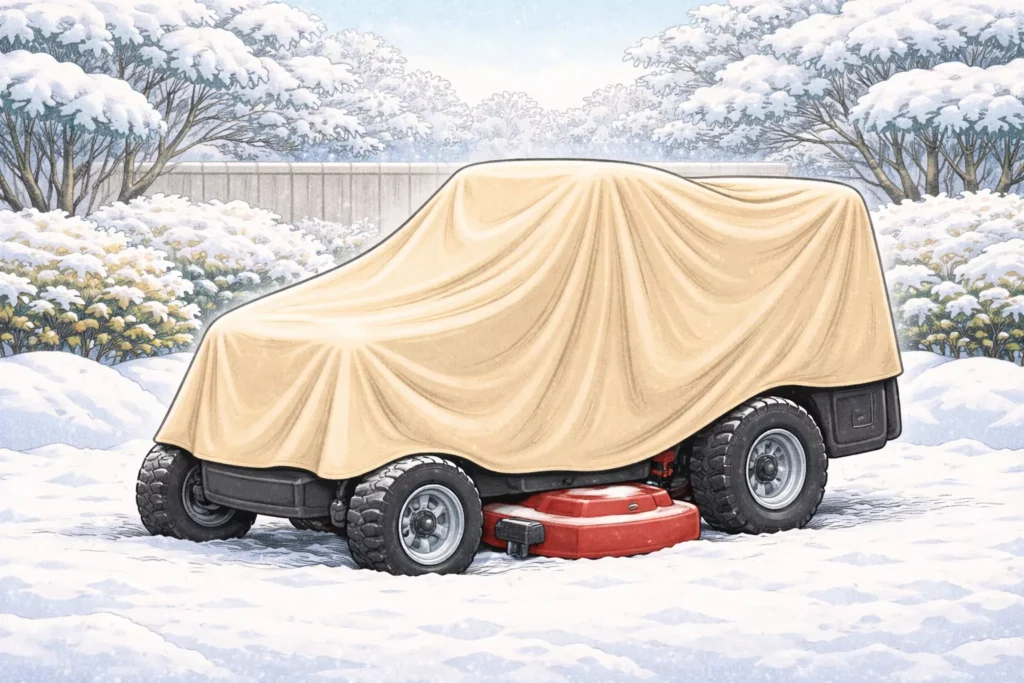 Rasenmäher im Winter richtig schützen